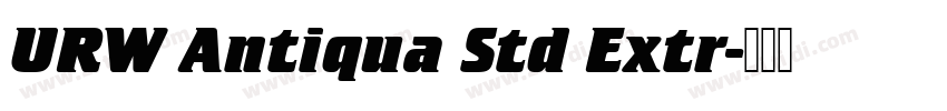 URW Antiqua Std Extr字体转换